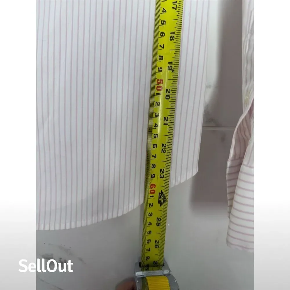 Uniqlo wonen’s Striped Long Sleeve Button-Down Shirt Size S Multicolor - Picture 3 of 7